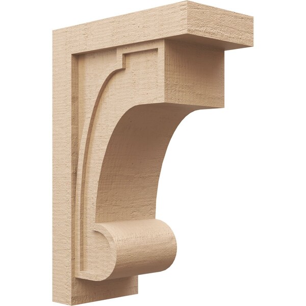 Ekena Millwork 10"W x 20"D x 30"H Classic Alma Rough Cedar Woodgrain TimberThane Corbel, Primed Tan CORUR10X20X30ALMRCPR - main